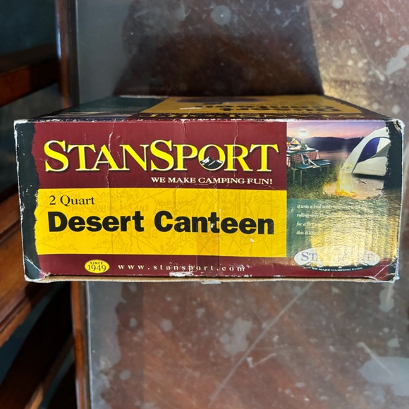 4 Quart Desert Water Canteen Camping Fishing Hiking Outdoor Survival - NEW - Picture 4 of 10